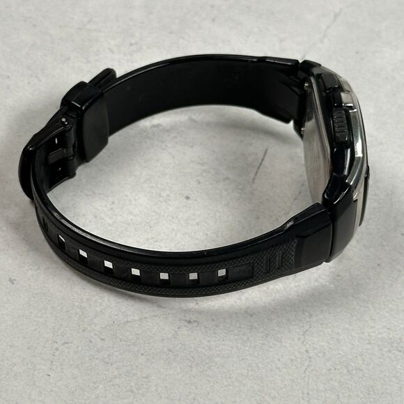 Casio Watch Men 43mm Black World Time Wave Ceptor Multi Band Digital New Battery - Picture 7 of 11